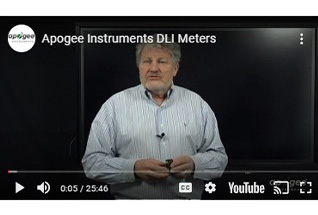 Apogee Instruments DLI meter videos.