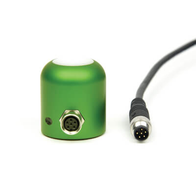 Amplified photometric sensors come with a built-in cable connector.