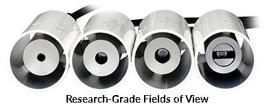 Image comparing infrared radiometer fov options side-by-side