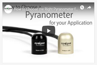 Watch videos to learn more about our thermopile pyranometers.