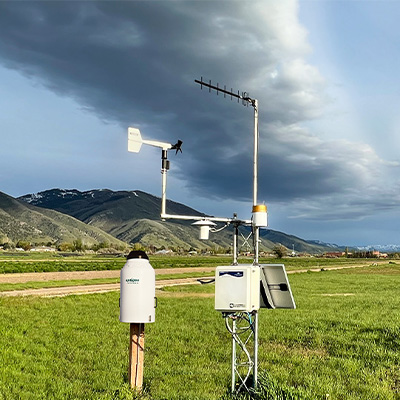 Cloudburst at a weather station