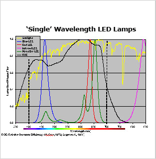 Single Wavelength LED Lamps